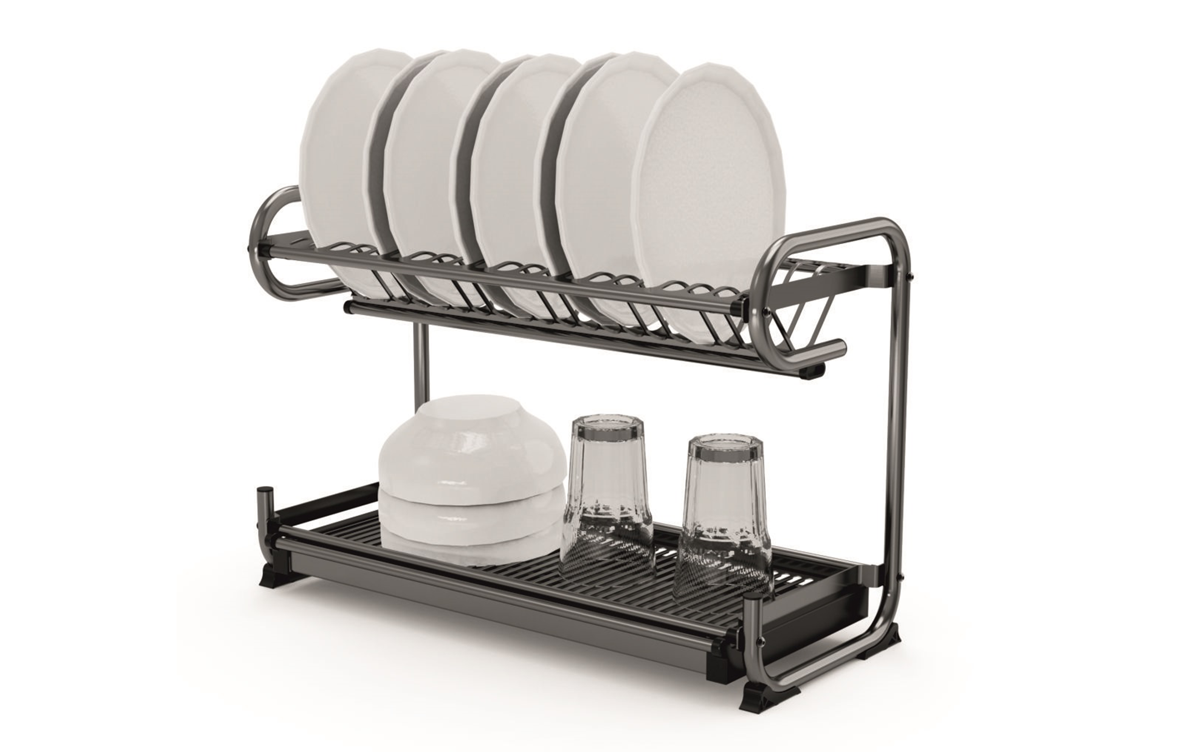 Dish rack ICKA228ВGG, grey  1